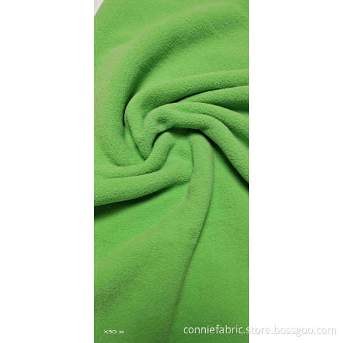 100% Polyester Polar Fleece Dyed Fabric DTY 100d/144f